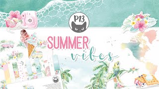 Súprava vyrezávaných prvkov - kolekcia Summer Vibes (16 ks)