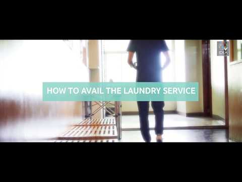 HOW TO AVAIL THE  LAUNDRY SERVICE in IDEA ENGLISH ??