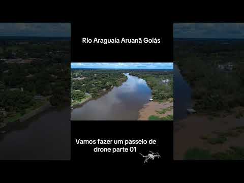 Rio Araguaia Aruanã Goiás visto por cima 
