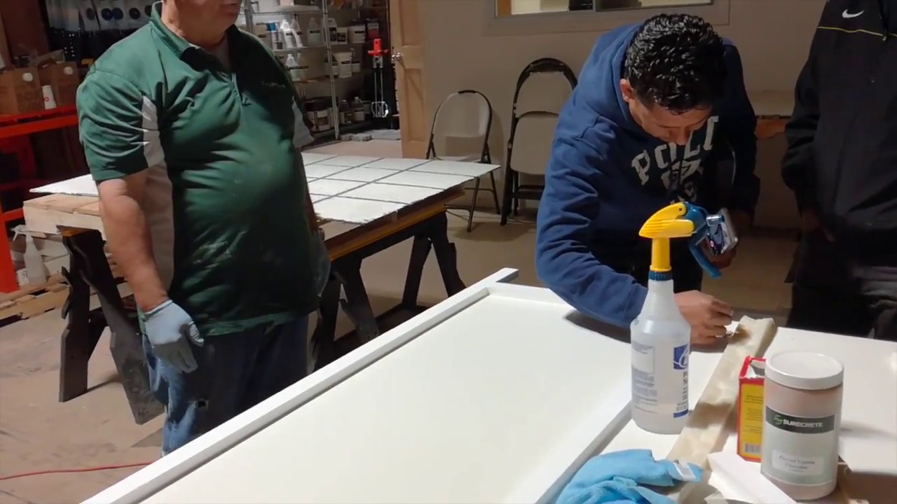 How To Mix Precast Concrete. GlobMarble Decorative Concrete Training April 2017