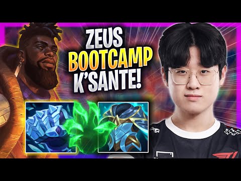 ZEUS CRAZY GAME WITH K'SANTE! - T1 Zeus Plays K'sante TOP vs Kled! | Season 2023