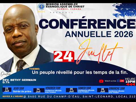 Conférence 2026 | MAEC | 2 ème soirée 24 Juillet 2026