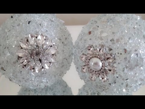 DIY| CRYSTAL BLING ORNAMENTS