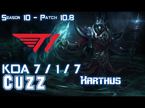 T1 Cuzz KARTHUS vs TRUNDLE Jungle - Patch 10.8 KR Ranked