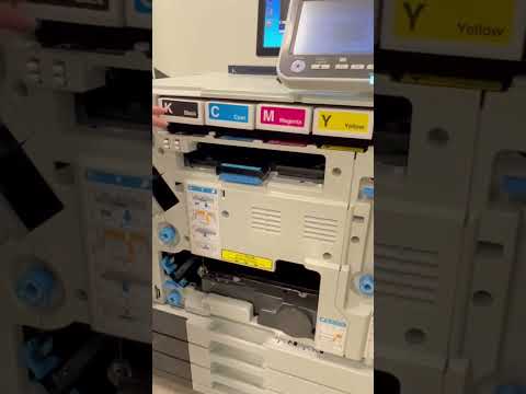 Inside a RISO high-speed 5-color inkjet printer
