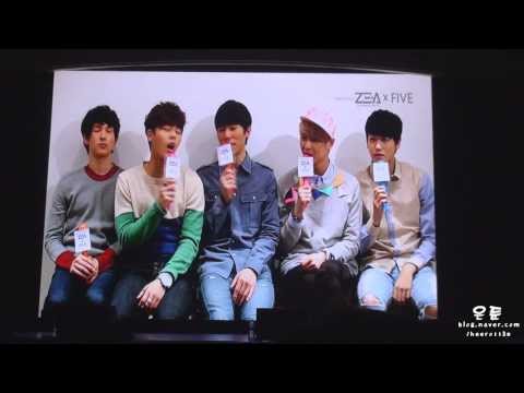 130324 제아파이브(ZE:A FIVE) 쇼케이스 공연 주의사항 영상