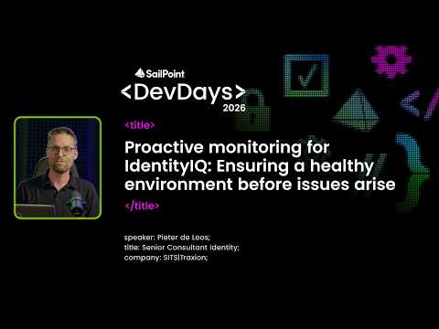 Proactive monitoring for IdentityIQ: Ensuring a healthy environment before issues arise