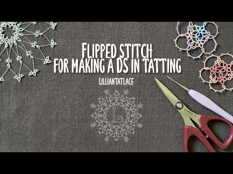 Tatting onto a paperclip Very Simple Great for beginners