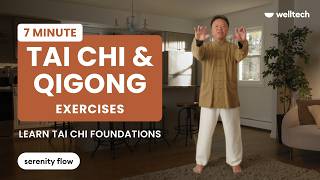 7 Minute Tai Chi & Qigong Exercises | Learn Tai Chi Foundations | Welltech