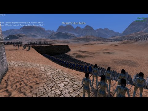 Golden Knights Army defend Town from Mutant Vampires | Ultimate Epic Battle Simulator :-)