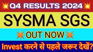 Syrma SGS Q4 Results 2024 🔴 Syrma Results 🔴 Syrma Share Latest News 🔴 Syrma SGS Share News 🔴 Syrma