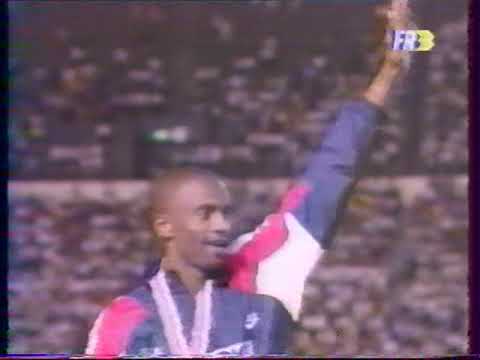 podium 800m Championnats du Monde de Tokyo 1991 Konchella Barbosa Mark Everett