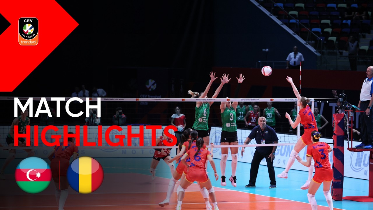Highlights | AZERBAIJAN vs. ROMANIA | CEV Trendyol Eurovolley 2026 | Women