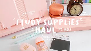 Study Supplies / Stationery Haul ft. Deli (click CC for Eng Sub)