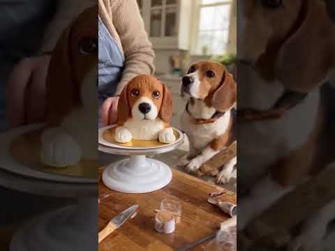 😱 The Dog Watches as His “Twin” Gets Cut — It’s Just a Cake! 🎂🐶 AI 2