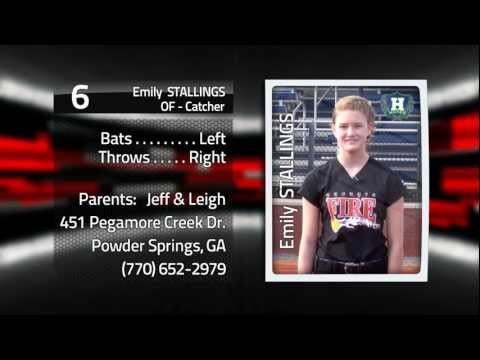 Emily Stallings - Softball 2012 - Georgia Fire