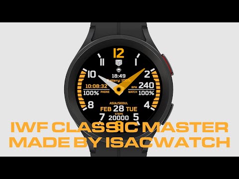 IWF Classic Master watch face