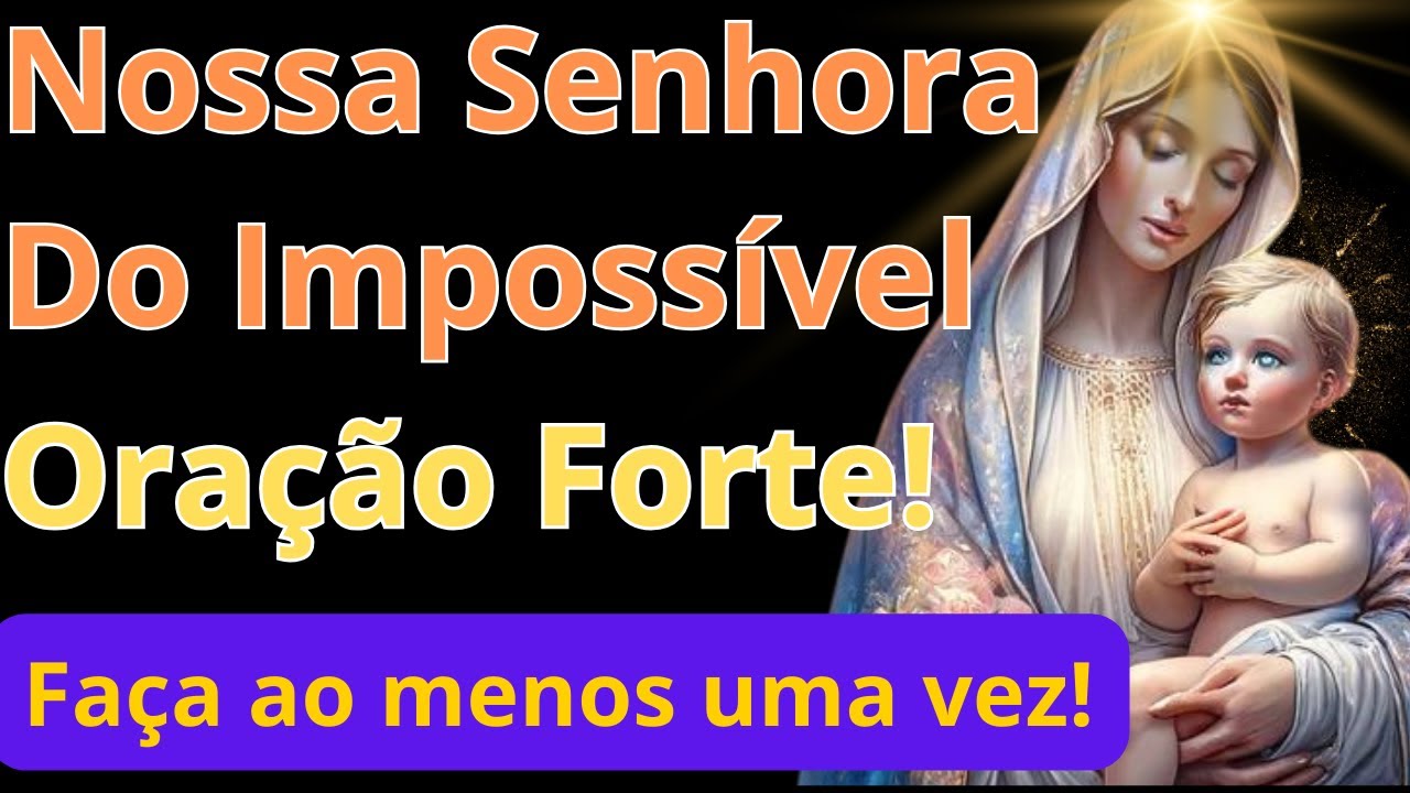 🌟"Terço Poderoso a Nossa Senhora do Impossível - Transforme Sua Fé em Milagres" 🙏✨