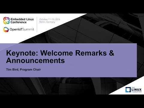 Keynote: Welcome Remarks & Announcements