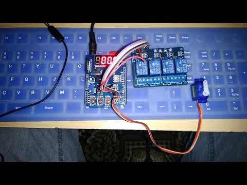 Arduino Uno r3 + Multi-function shield + servo sg90