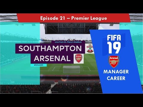 Arsenal FC (Career Mode) - Episode 21 - vs Southampton in Premier League (FIFA 19)