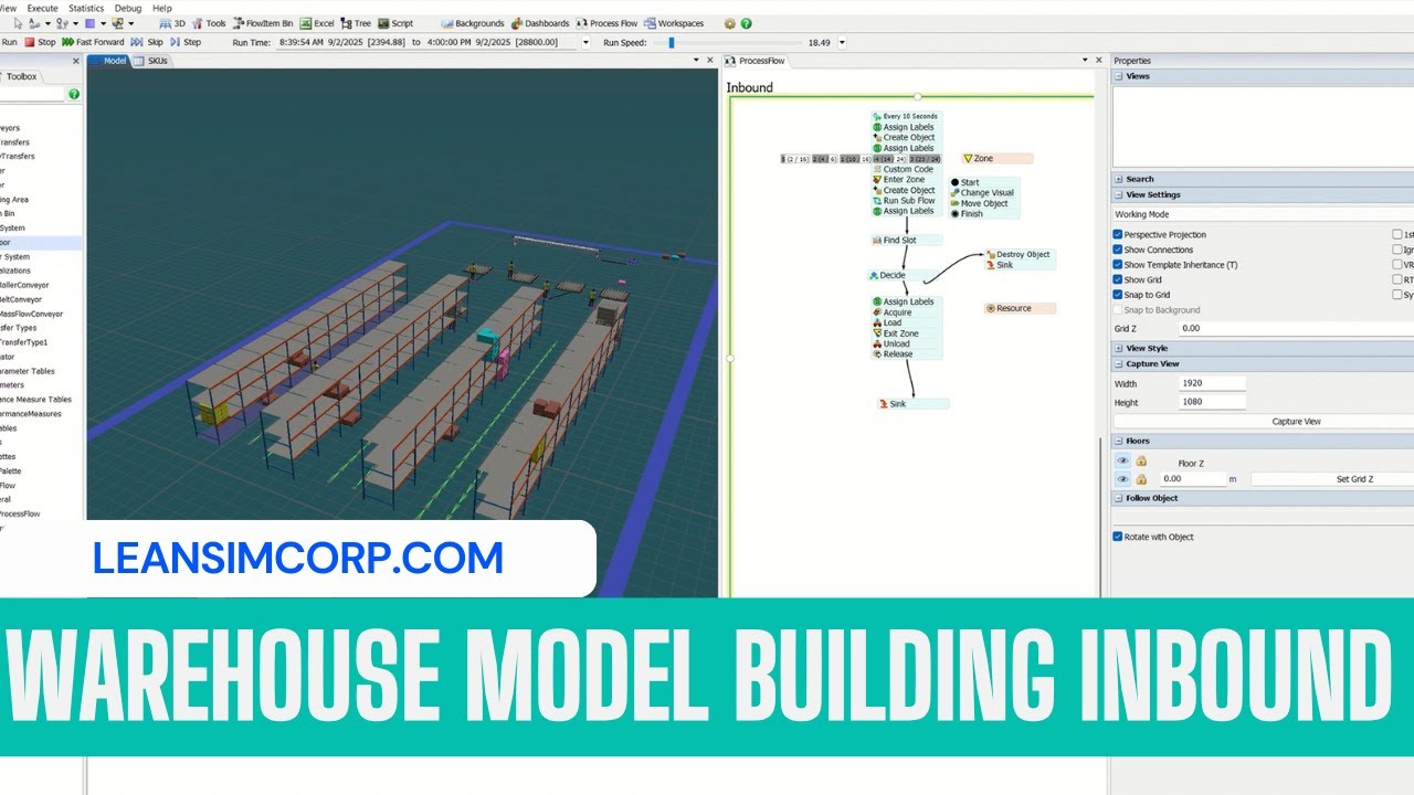 Warehouse Simulation Flexsim | Logistics| Advanced Flexsim Simulation Tutorial | Warehouse modelling