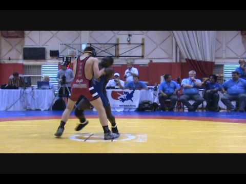 Jesse Thielke dec. Ryan Mango - Bout 2 of FILA Jr World Team Trials Greco finals at 55 kg