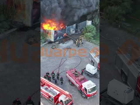 Incendio controlado en Chimbas