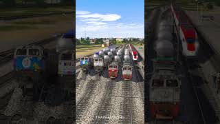 Download lagu 4 Kereta Api Pertamina Melintasi Jalur Bergelombang #railroad #train #railway mp3
