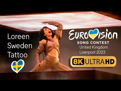 Loreen [Sweden] "Tattoo" - Winner of Eurovision 2023 - 8K Upscale using A.I.