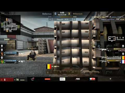 ESWC France CS:GO 2016 - Playoffs BeGenius VS Millenium - Game 1