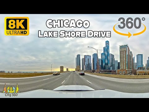 Chicago - Lake Shore Drive - VR 360 8K Video