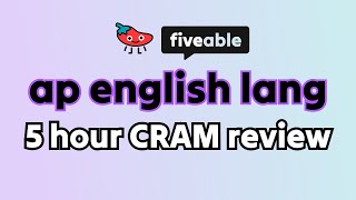 AP English Language– 5 hour CRAM review all essays