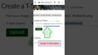 How to create free T-shirt in Roblox from Google #roblox #robloxtutorial #norobuxoutfit