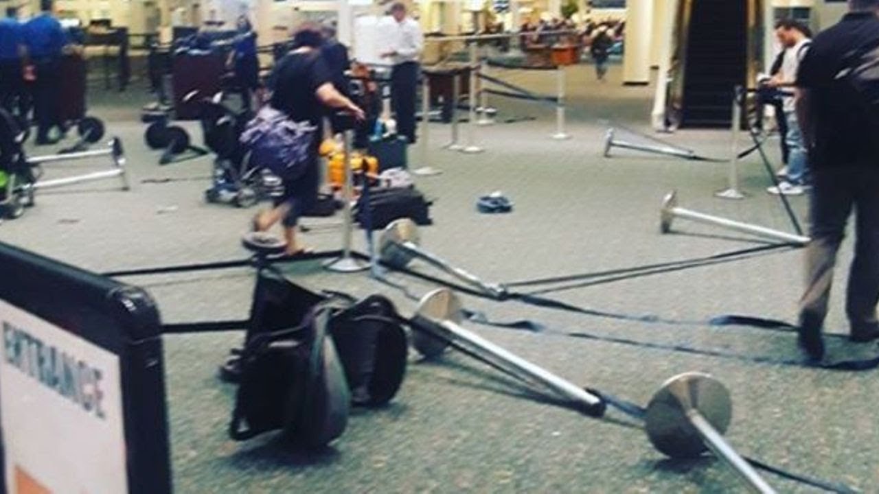 SHARES    WATCH: Airport terminal evacuated in Orlando after camera battery explodes near security
