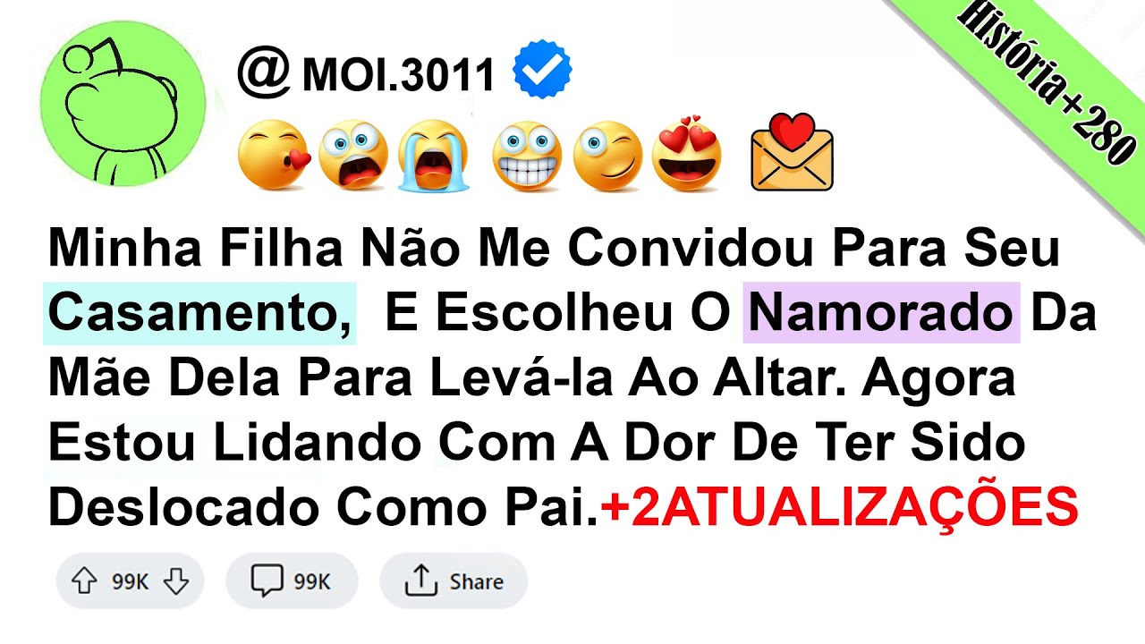 história - Minha Filha Não Me Convidou Para Seu Casamento,  E Escolheu O Namorado Da Mãe Dela...