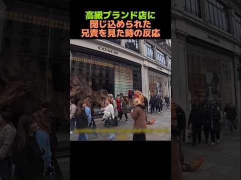 高級ブランド店に閉じ込められた兄貴を見た時の反応