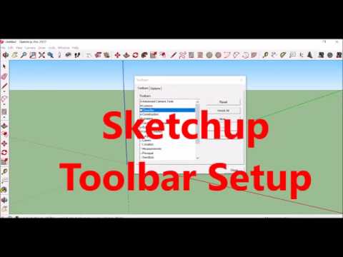 SketchUp Toolbar Setup