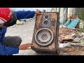 Restoration 1975 Japanese SONY Speaker // Restore Repair Speaker As You Wish