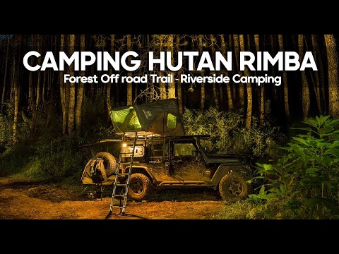Offroad with Fortuner 4x4 | Riverside Wild Camping at Ciherang Rainforest | Cinematic