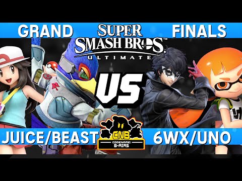 Smash Ultimate Grand Finals - Juice/Beast (Falco / PT) vs 6WX/Uno (Joker / Inkling) - CNB 191