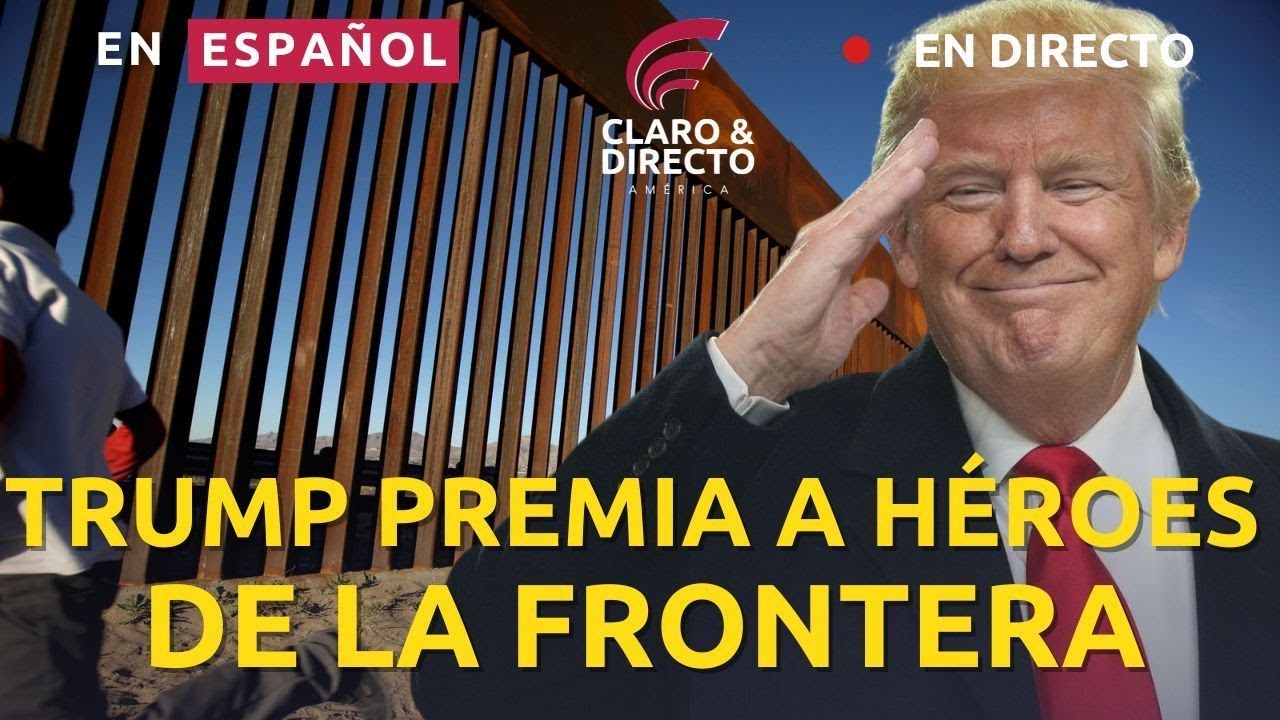 El presidente Trump entrega la Medalla de Defensa Fronteriza junto a México 🇺🇸🇲🇽