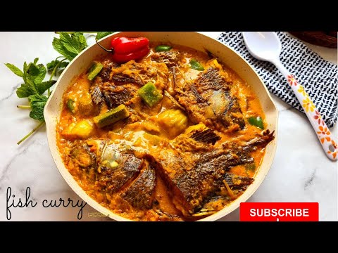 Jinsi ya Kupika Mchuzi Mtamu wa Samaki|Fish Curry with English Subtitles |Kiazi Kimoja Mchuzi Mzito