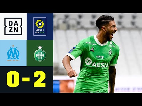 Hamouma & Bouanga ärgern rot-dezimierten Vizemeister: Marseille - St. Etienne 0:2 | Ligue 1 | DAZN