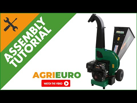 AgriEuro TOP LINE Petrol Garden Shredder - Loncin G420F Engine - Assembly tutorial
