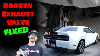How to FIX Broken Exhaust VALVE Dodge Charger and Challenger + Mid muffler delete