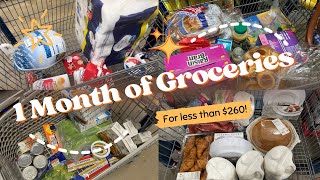 One Month’s Worth Of Groceries For Less Than $260! | Plus Thanksgiving Items! | Shop With Me