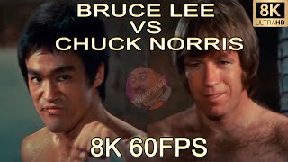 БРЮС ЛИ VS ЧАК НОРРИС 8K 60FPS |BRUCE LEE VS CHUCK NORRIS|😱😱😱
