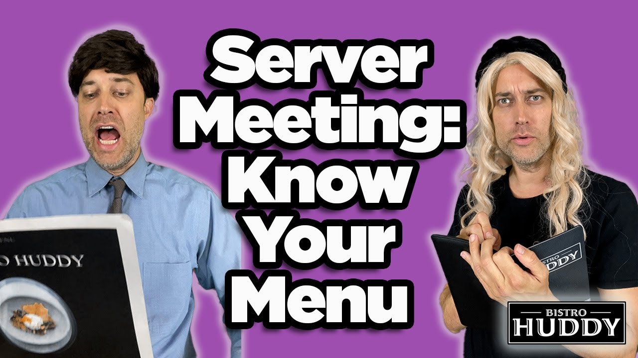 Server Meeting: Know Your Menu