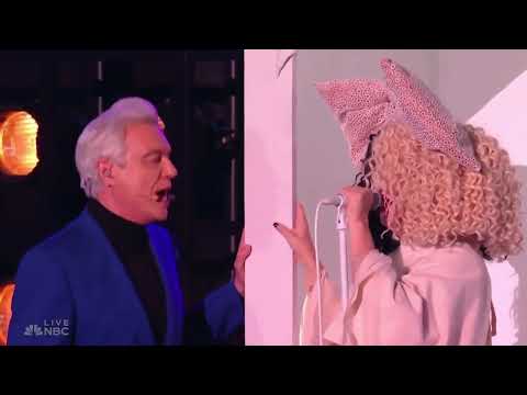 Sia & David Byrne - Unstoppable (Live @ Miley's New Years Eve Party)